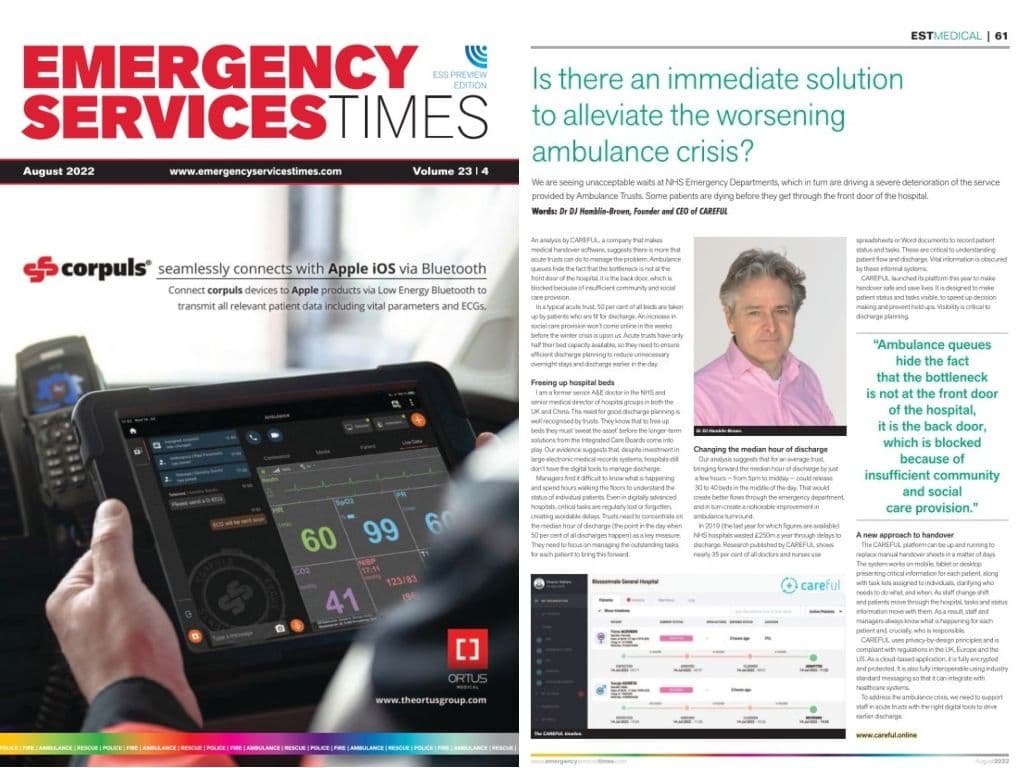 Is there an immediate solution to alleviate the worsening ambulance crisis?